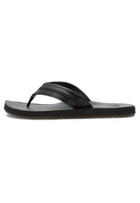 Quiksilver - CARVER - T-bar sandals - anthracite Thumbnail Image 1