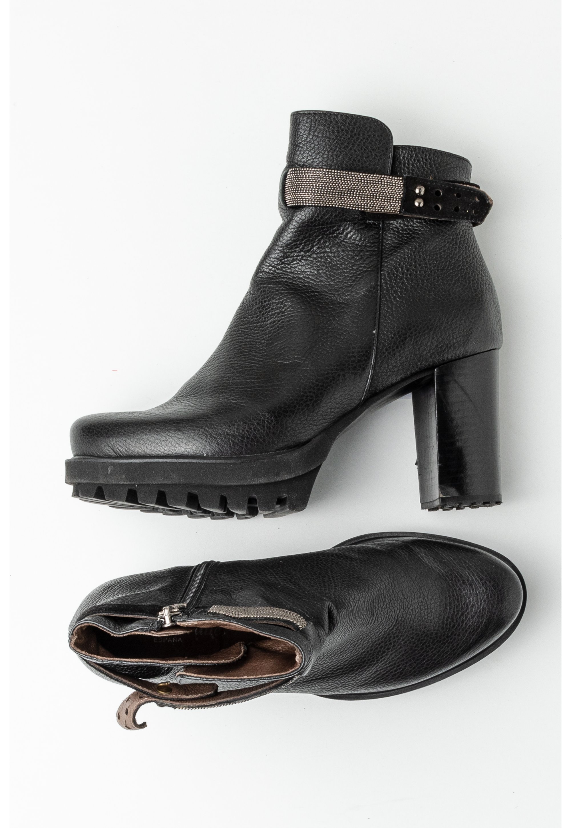 Pedro Miralles Platform ankle boots black (Pre-owned)