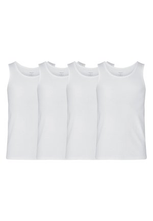 4ER PACK BAMBOO - Undershirt - weiß