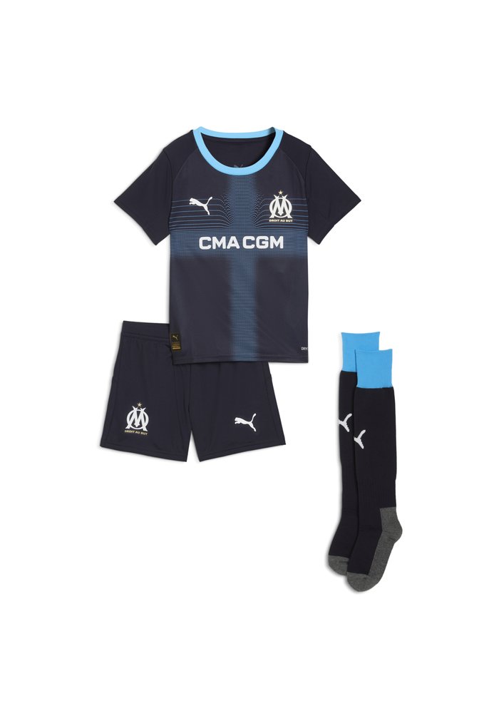 PUMA OLYMPIQUE DE MARSEILLE 25/26 AUSWÄRTSTRIKOT-MINIKIT UNISEX SET - Club wear - new navy-luminous blue