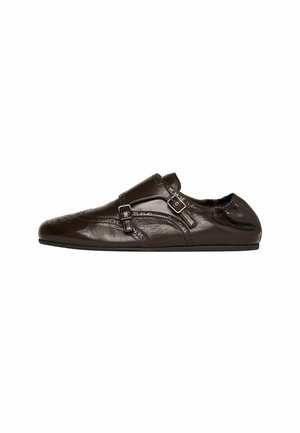Slipper - dark brown - calf