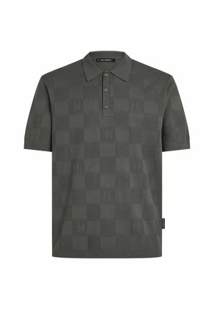 KARL LAGERFELD, KARL LAGERFELD POLO MONOGRAM CHECKED - Polo - shadow