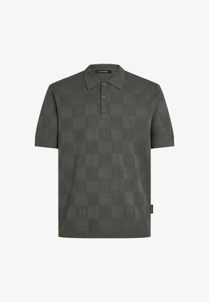KARL LAGERFELD, MONOGRAM CHECKED - Polo - shadow