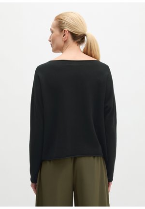 Marc O'Polo, PULLOVER, LONGSLEEVE, BOAT-NECK - Trui - black