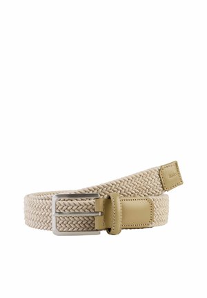 BRAX STYLE HEREN RIEM - Gevlochten riem - white sand