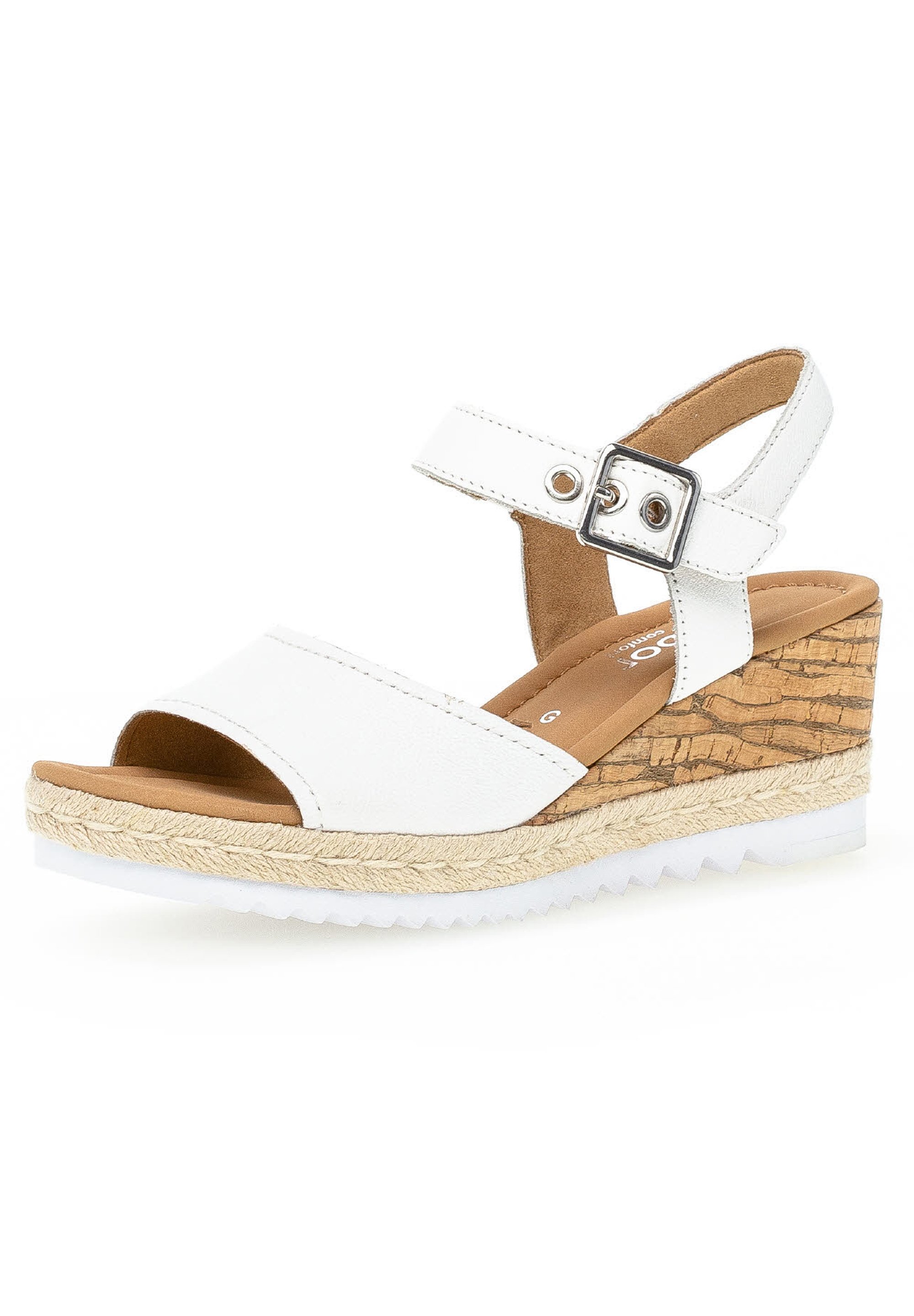 Sandalen plateauzool sandalen in de kleur wit voor dames | KLEDING.nl