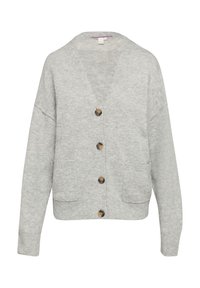 Strickjacke - grau meliert