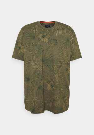 LEANY - T-shirt med print - army