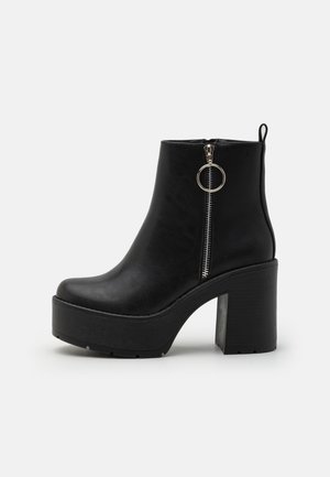 Bottines à plateau - black