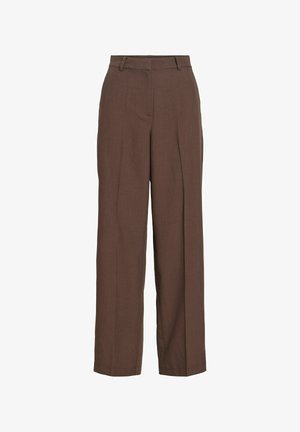 VILA, VISIFFE HW STRAIGHT PANTS - NOOS - Pantalon classique - coffee bean