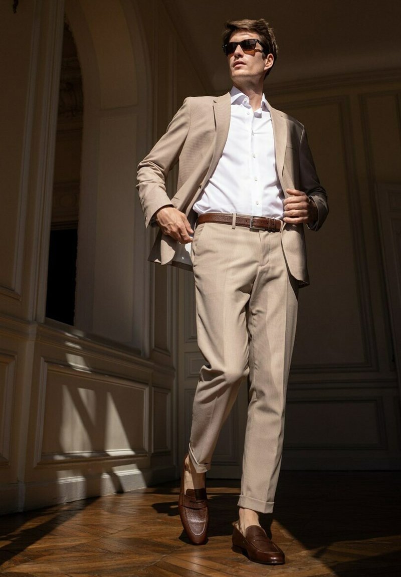 Finsbury CUIR - Mocassins - marron