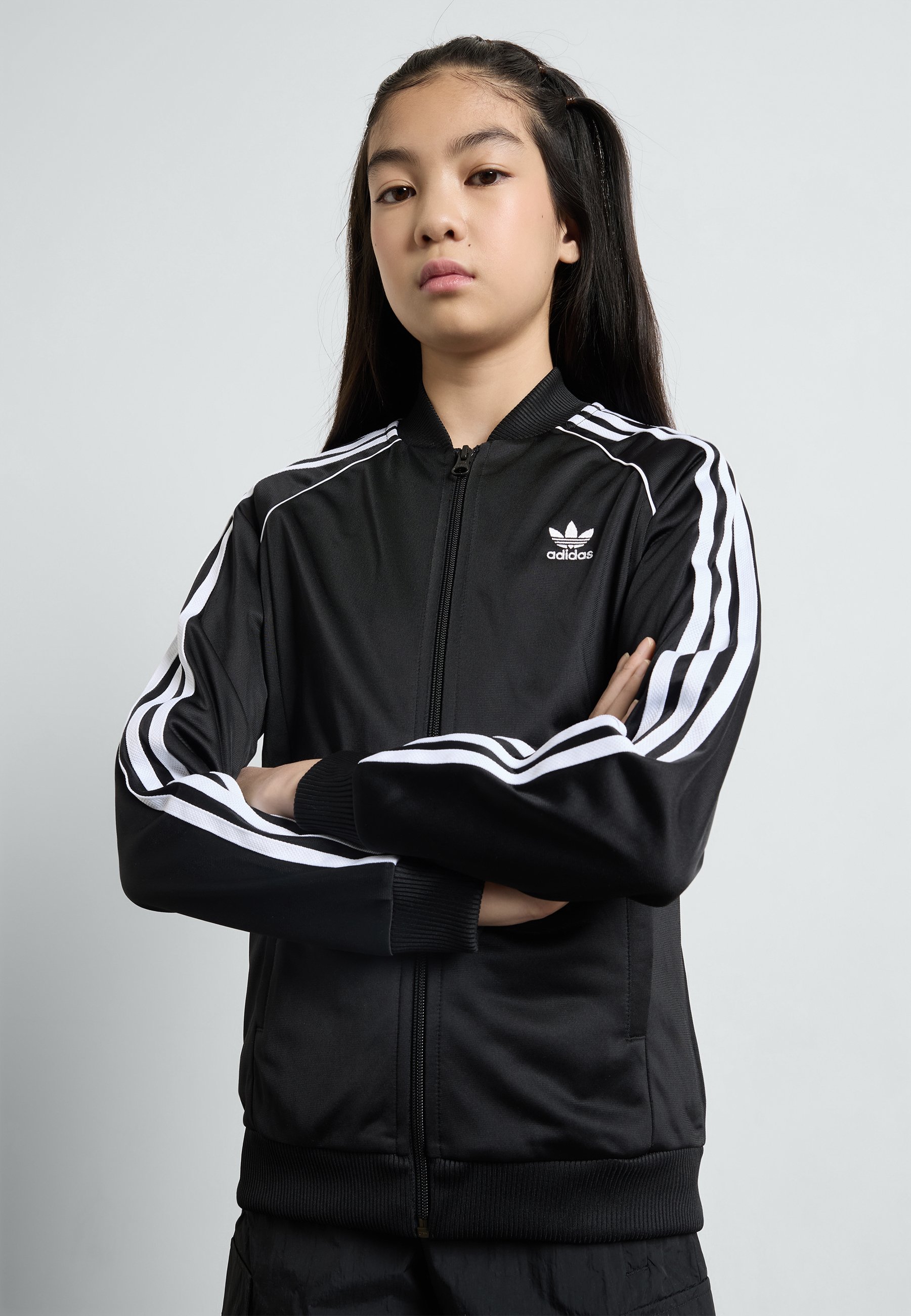adidas Originals SUPERSTAR Zip-up sweatshirt black