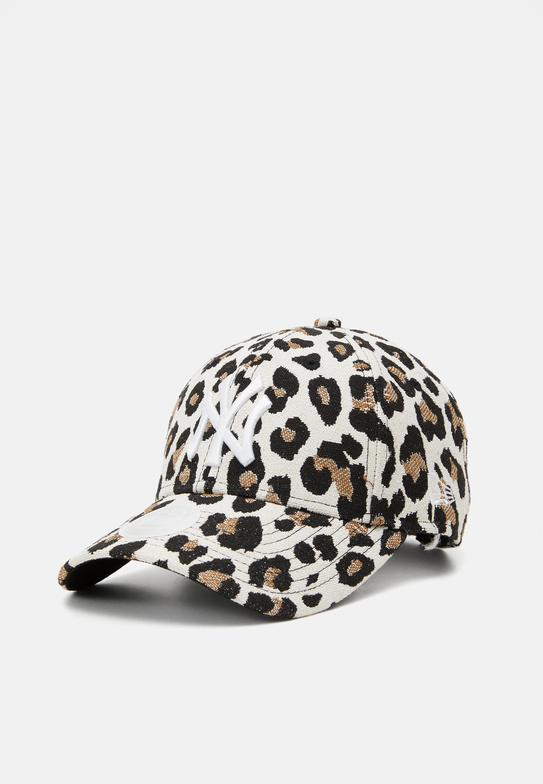 New Woman’s NY Leopard Print Trucker Cap with White Logo Adjustable One Size Women main image 4