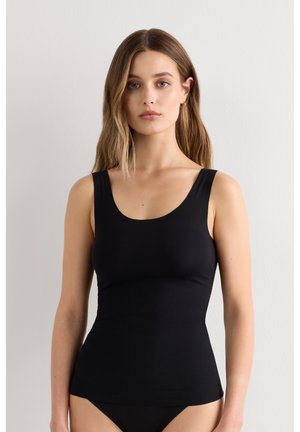 Intimissimi, ROUND NECK AND RAW CUT - Hemd - black