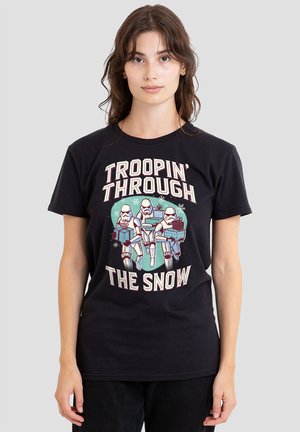 Print T-shirt - black
