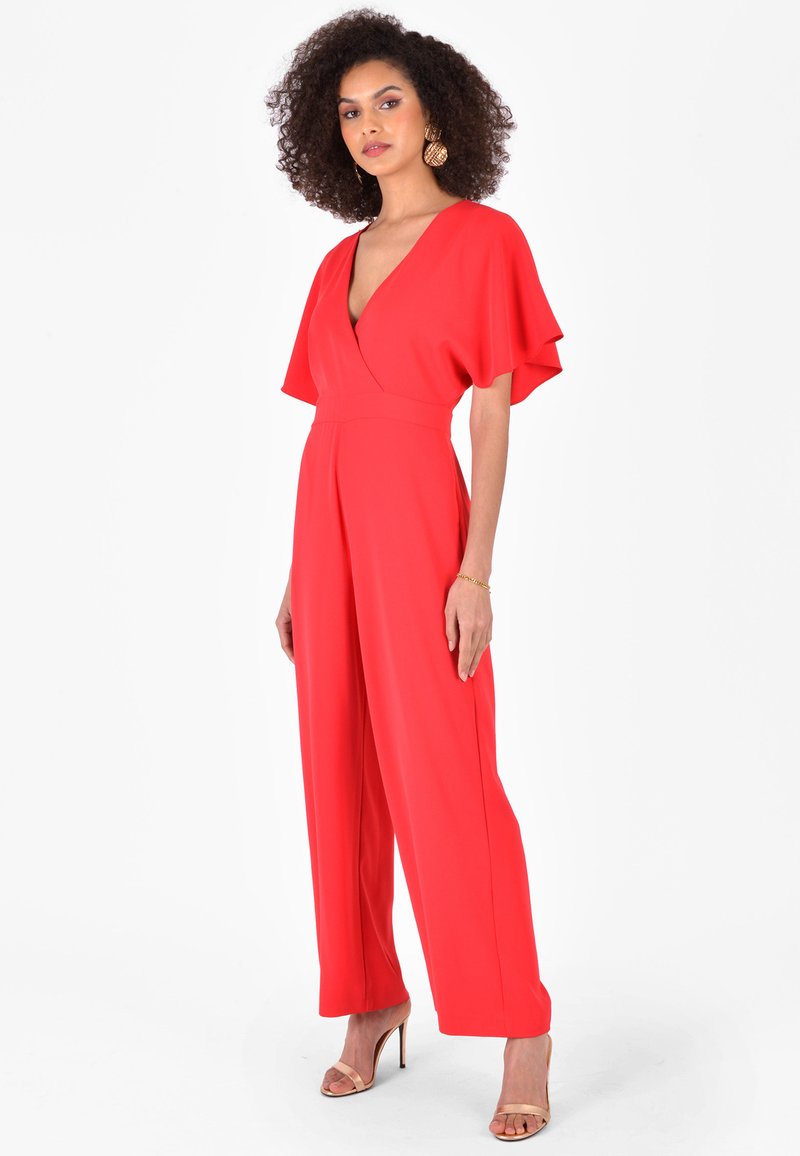 Ro&Zo FLUTTER SLEEVE Jumpsuit red/rood Zalando.nl