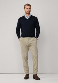 Hackett London Svetr - midnight blue