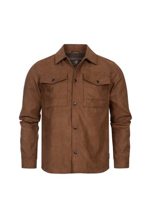 INDICODE JEANS HEMD LANGARM - Giacca leggera - brown sugar