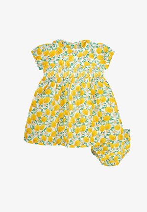 JoJo Maman Bébé Vapaa-ajan mekko - yellow lemon bloom