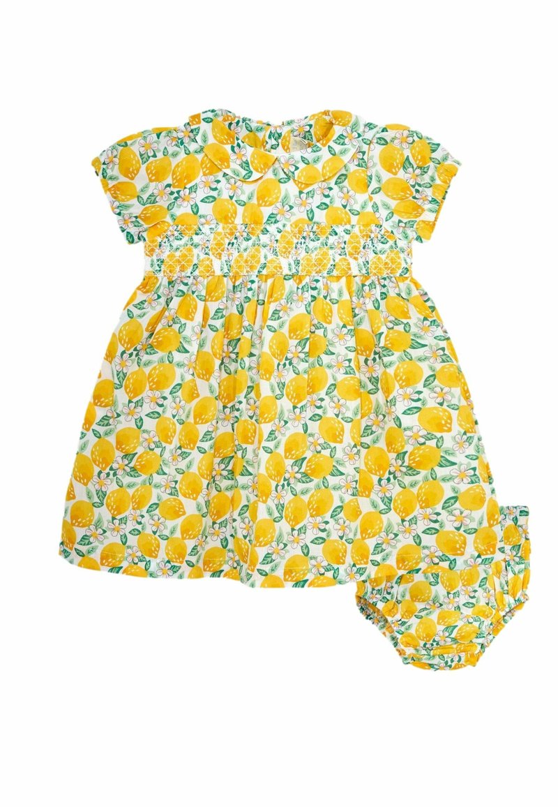 JoJo Maman Bébé Freizeitkleid - yellow lemon bloom
