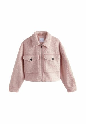 BOUCLE CROPPED BOXY TALL - Suvejakk - pink