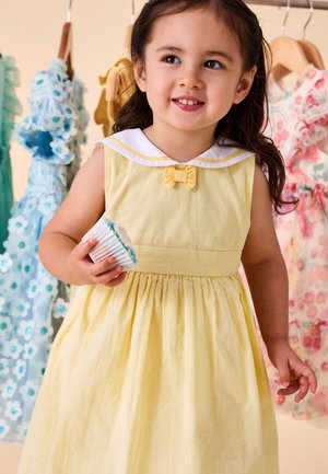 JoJo Maman Bébé REGULAR FIT - SAILOR STRIPE SET - Vestido informal - light yellow