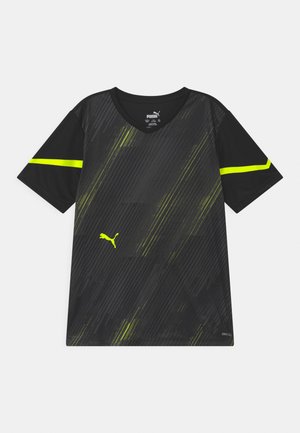 INDIVIDUAL FLASH UNISEX - Triko s potiskem - puma black/yellow alert