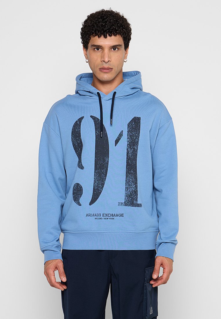 Armani Exchange Hoodie lichtblauw Armani Exchange Hoodie lichtblauw