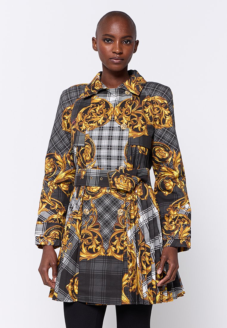 Versace Jeans Couture Halflange jas grijs Versace Jeans Couture Halflange jas grijs