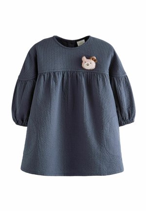 TEXTURED-REGULAR FIT - Denné šaty - navy blue bear character