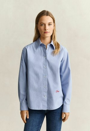 GANT, GANT RELAXED POPLIN SHIRT - Button-down blouse - misty lavender
