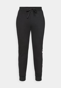 BASICS CUFF PANTS LARGE LOGO - Tracksuit bottoms - black