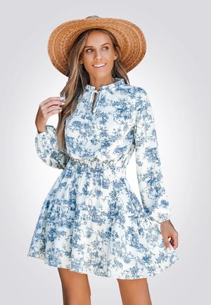 Jurk - blue white
