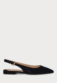 LONDYN SUEDE SLINGBACK FLAT - Ballerine con cinturino - black