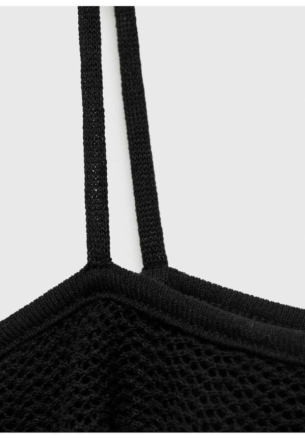 MIT RÜSCHEN - Jumper dress - schwarz2