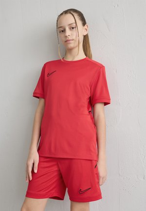 UNISEX - Tricou basic - university red/black