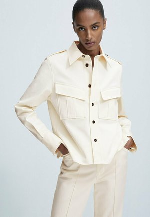 Sweat-shirt Femme Massimo Dutti Henley Coton Ivoire Taille M NEUF Avec étiquettes
