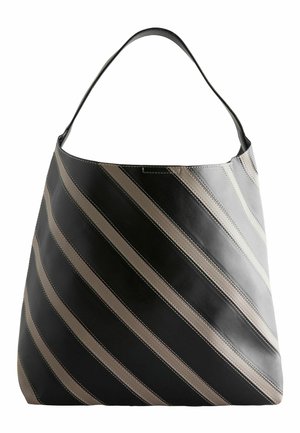 Next, STRIPE SHOULDER BAG . - Handbag - black