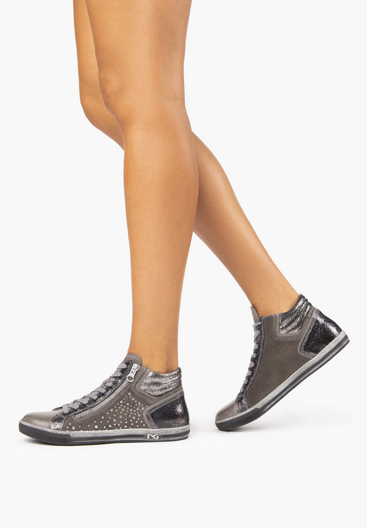 NeroGiardini Baskets montantes - grafite/gris - ZALANDO.FR