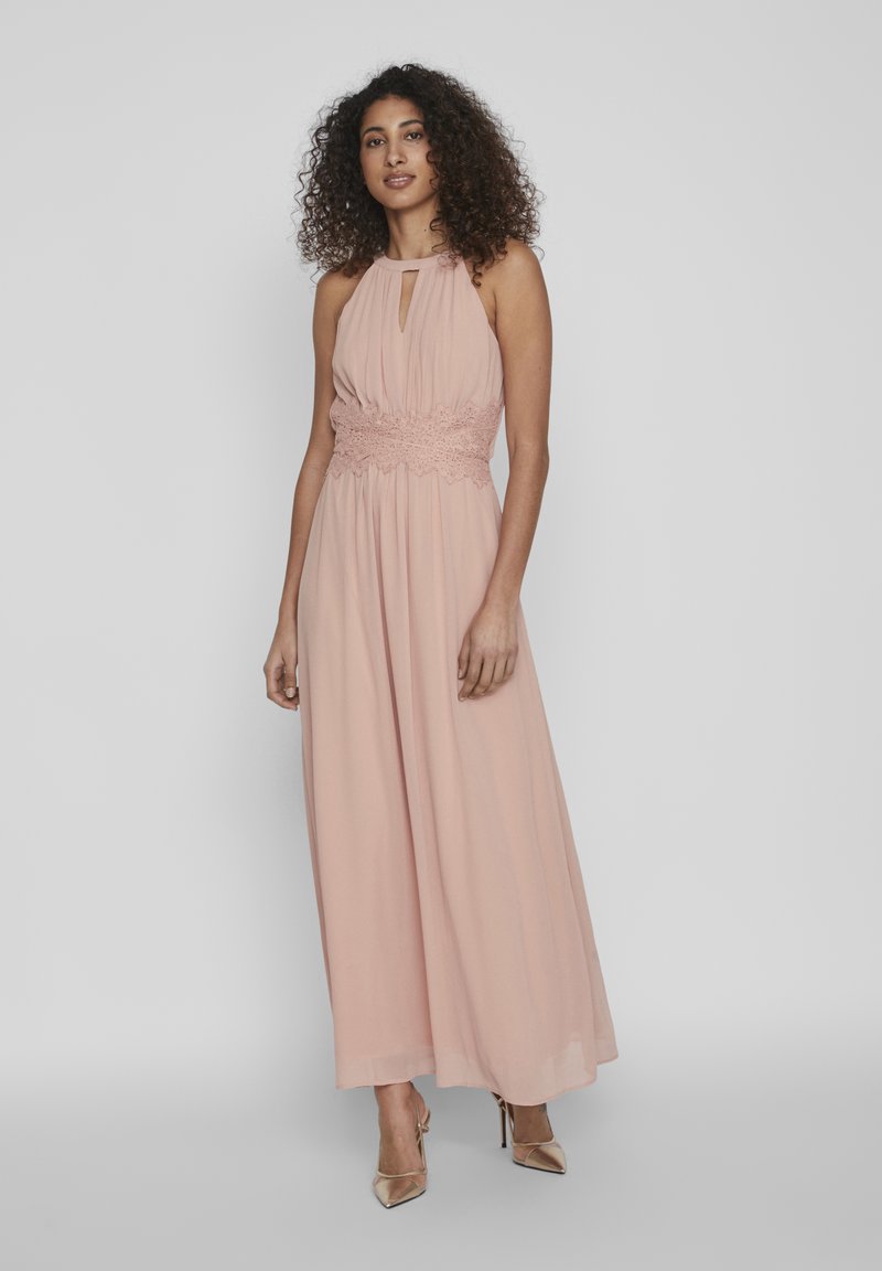 VILA VIMILINA HALTERNECK NOOS - Maksi garuma kleita - misty rose