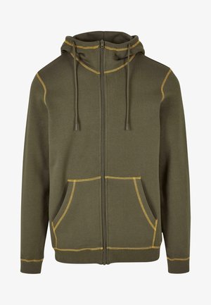 Urban Classics, CONTRAST FLATLOCK STITCHED - Lukuga pusa - olive yellow