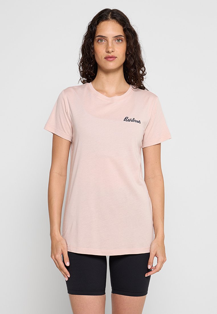 Barbour T-shirt print roze