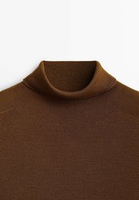 Massimo Dutti Stickad tröja - dark brown