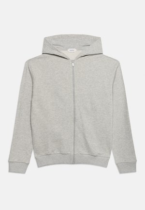 Versace, LOGO OUTLINE UNISEX - Bluză de molton cu fermoar - light grey