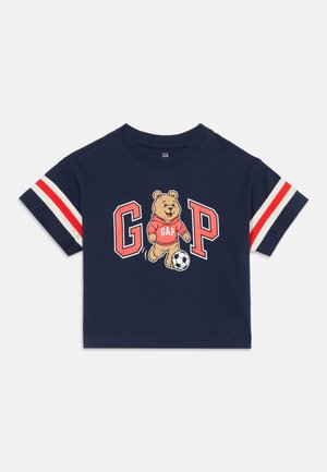 GAP, TEAM BRANNAN LOGO RUGBY TEES - Trükipildiga T-särk - navy uniform