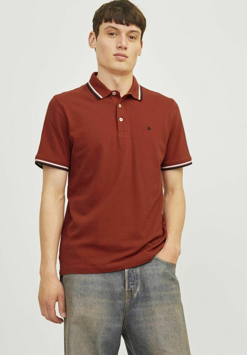 Jack & Jones PAULOS SS NOOS - Poloshirt - red ochre