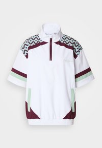 Valgt, white/burgundy/mint green