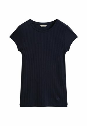 GANT, GANT SLIM RIBBED T-SHIRT - T-Shirt basic - evening blue