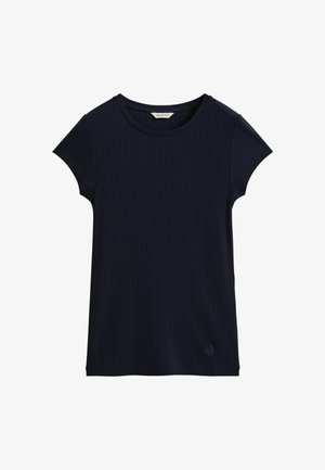 GANT, GANT SLIM RIBBED T-SHIRT - T-Shirt basic - evening blue