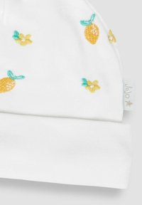 JoJo Maman Bébé LEMON EMBROIDERED- REGULAR FIT - Čepice - white